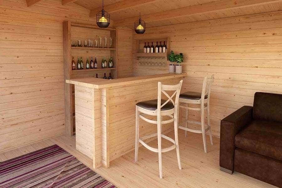 Houten Bar voor Tuinhuis